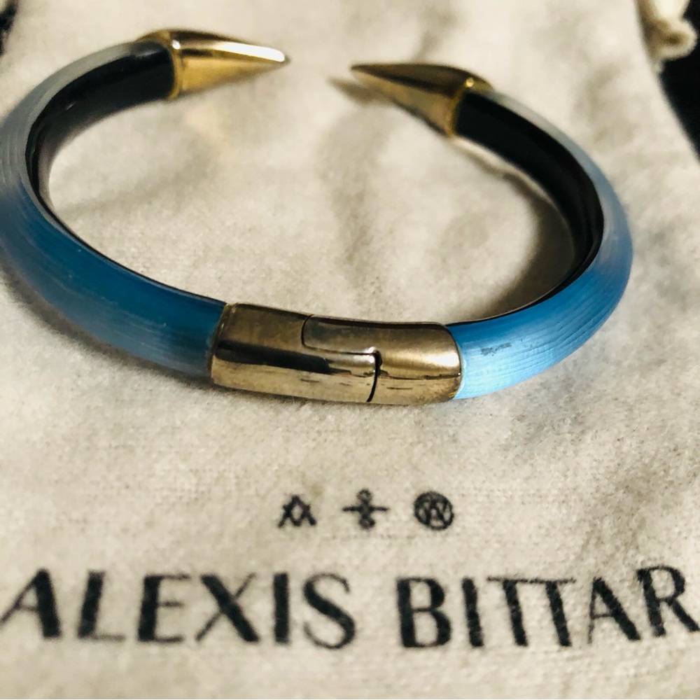 Alexis Bittar Indigo Hinge Bracelet And Earrings Set - Picture 3 of 16